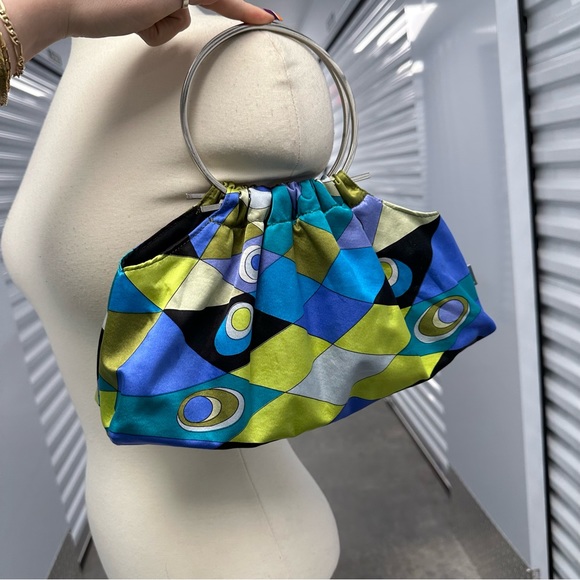 Y2k just b colorful handbag psychedelic handbag - Picture 3 of 6